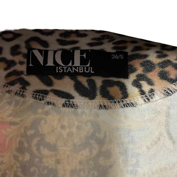 NICE Istanbul Couture Graphic and Rhinestone Blazer - Picture 11 of 12